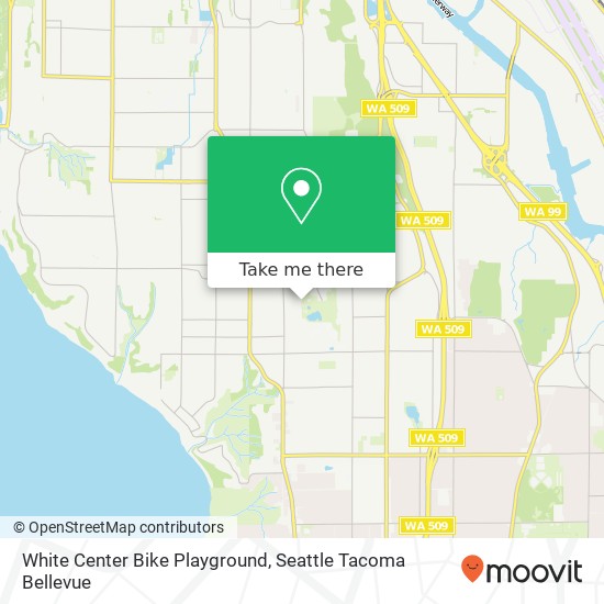 Mapa de White Center Bike Playground
