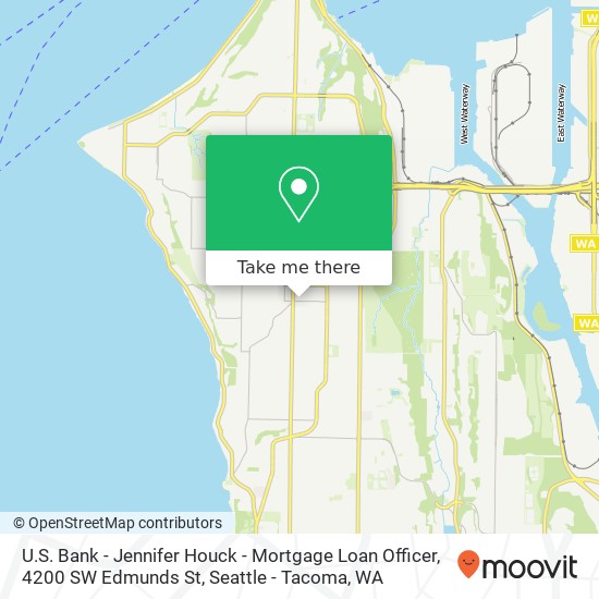 U.S. Bank - Jennifer Houck - Mortgage Loan Officer, 4200 SW Edmunds St map