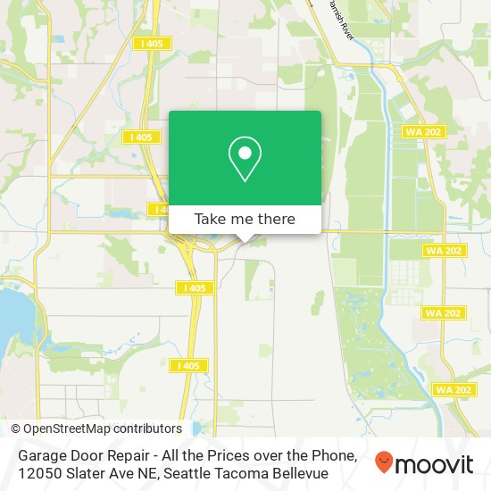 Garage Door Repair - All the Prices over the Phone, 12050 Slater Ave NE map