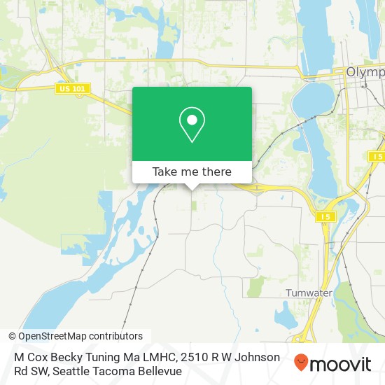Mapa de M Cox Becky Tuning Ma LMHC, 2510 R W Johnson Rd SW