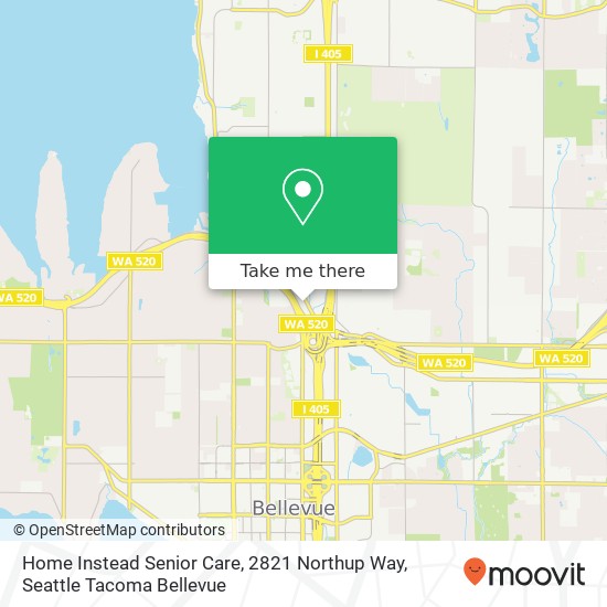 Home Instead Senior Care, 2821 Northup Way map