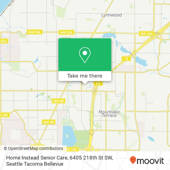 Mapa de Home Instead Senior Care, 6405 218th St SW