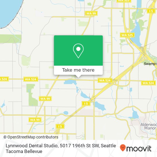 Mapa de Lynnwood Dental Studio, 5017 196th St SW