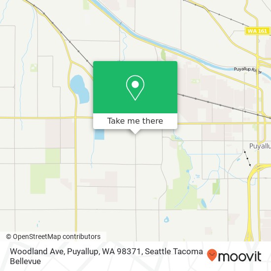 Mapa de Woodland Ave, Puyallup, WA 98371