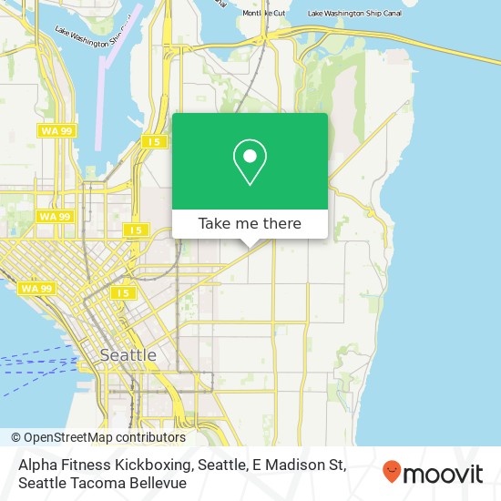 Mapa de Alpha Fitness Kickboxing, Seattle, E Madison St