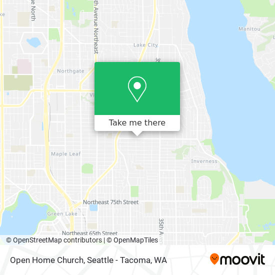 Open Home Church map