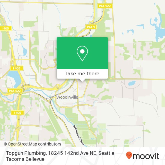 Mapa de Topgun Plumbing, 18245 142nd Ave NE