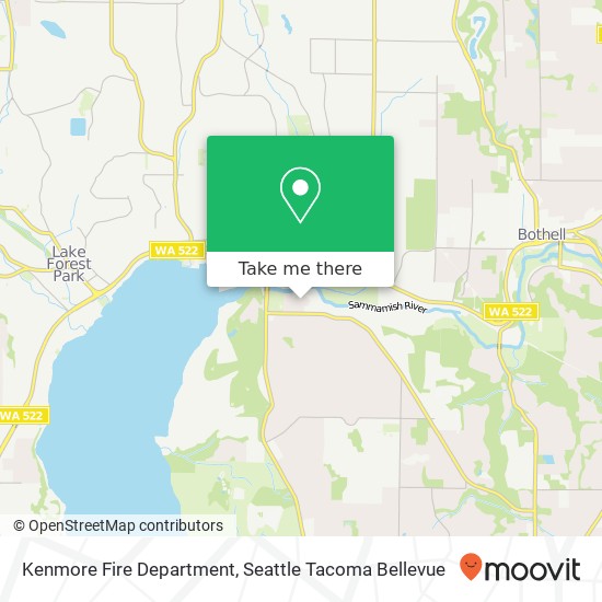 Kenmore Fire Department map