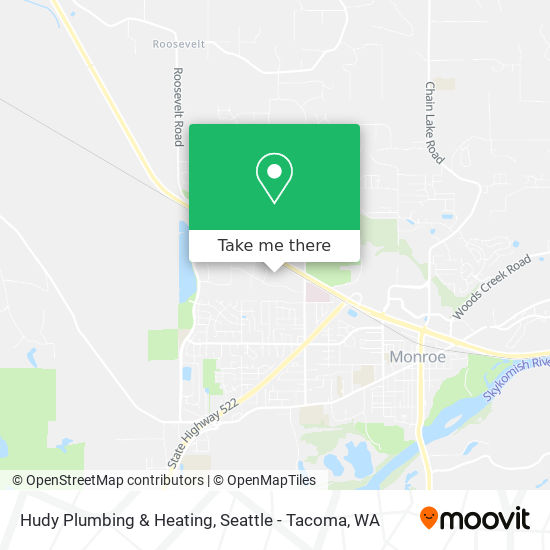 Mapa de Hudy Plumbing & Heating