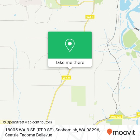 Mapa de 18005 WA-9 SE (RT-9 SE), Snohomish, WA 98296