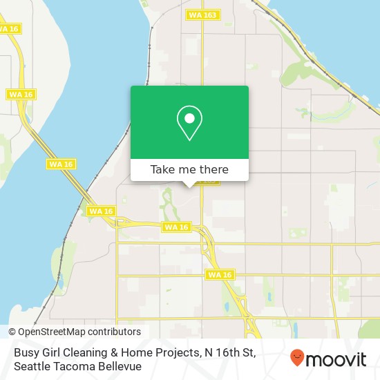 Mapa de Busy Girl Cleaning & Home Projects, N 16th St