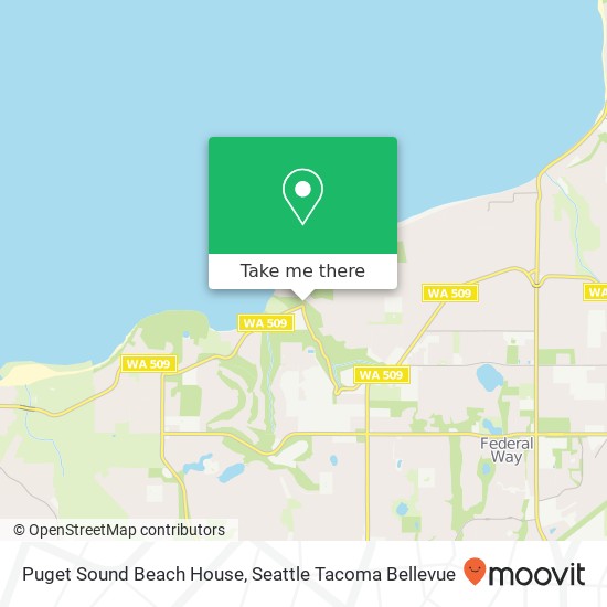 Mapa de Puget Sound Beach House