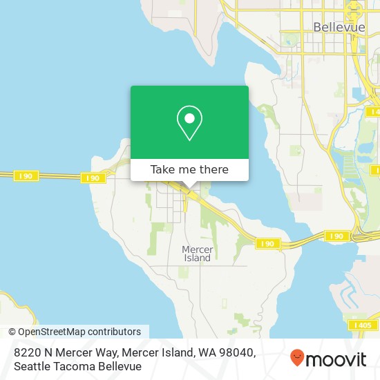 8220 N Mercer Way, Mercer Island, WA 98040 map