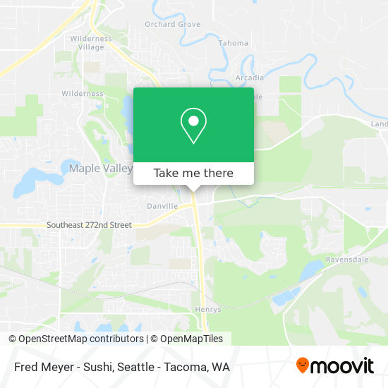 Mapa de Fred Meyer - Sushi