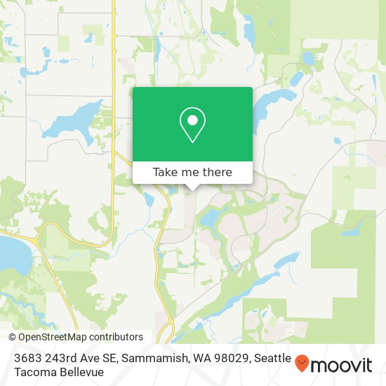 Mapa de 3683 243rd Ave SE, Sammamish, WA 98029