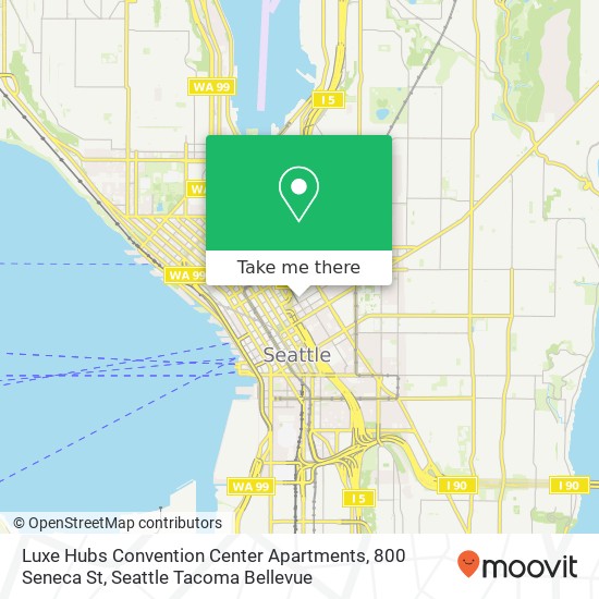 Luxe Hubs Convention Center Apartments, 800 Seneca St map