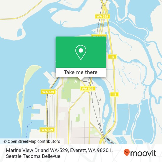 Mapa de Marine View Dr and WA-529, Everett, WA 98201