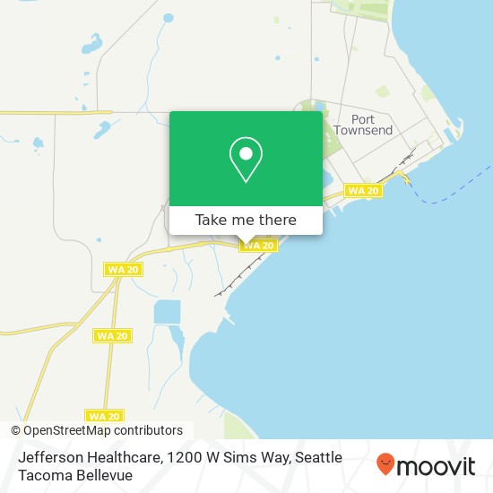 Mapa de Jefferson Healthcare, 1200 W Sims Way