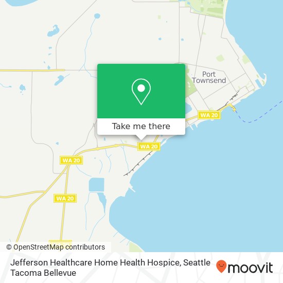 Jefferson Healthcare Home Health Hospice map