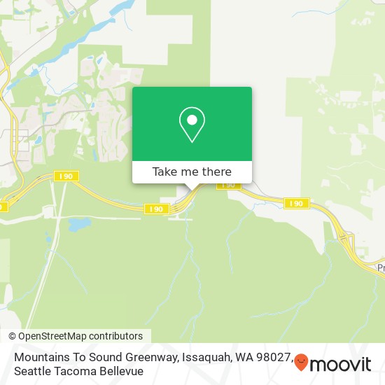 Mapa de Mountains To Sound Greenway, Issaquah, WA 98027