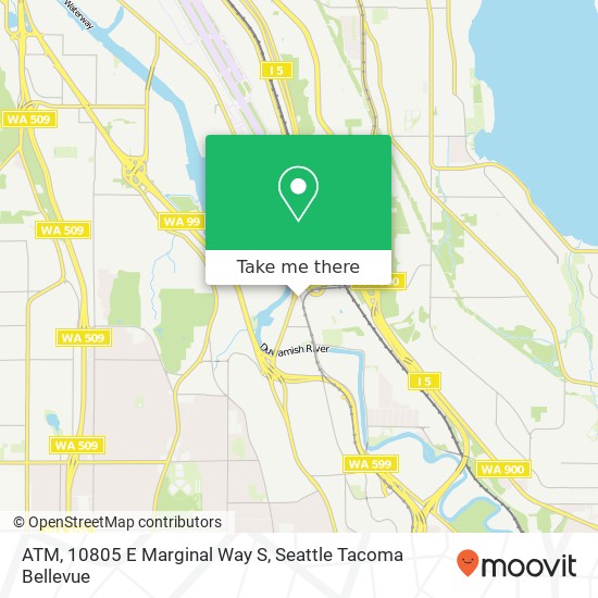 Mapa de ATM, 10805 E Marginal Way S