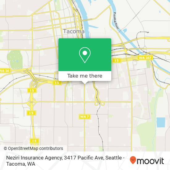 Neziri Insurance Agency, 3417 Pacific Ave map