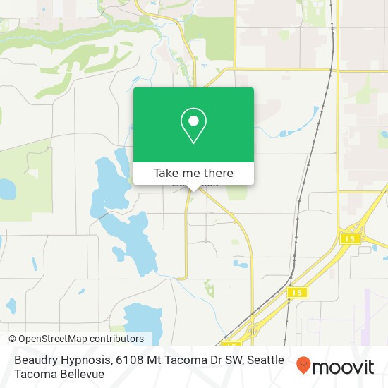 Mapa de Beaudry Hypnosis, 6108 Mt Tacoma Dr SW