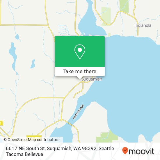 Mapa de 6617 NE South St, Suquamish, WA 98392