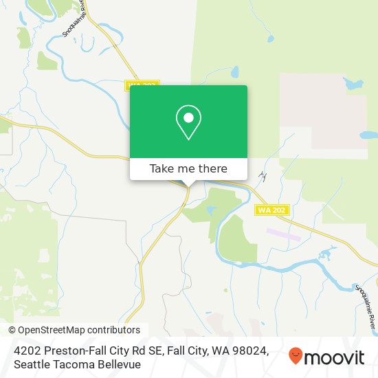 Mapa de 4202 Preston-Fall City Rd SE, Fall City, WA 98024