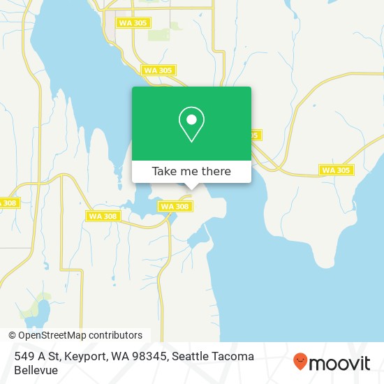 Mapa de 549 A St, Keyport, WA 98345