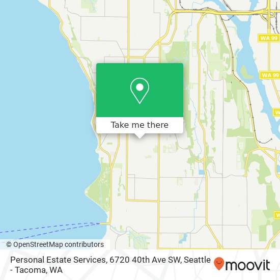 Personal Estate Services, 6720 40th Ave SW map