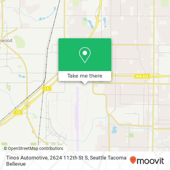 Tinos Automotive, 2624 112th St S map