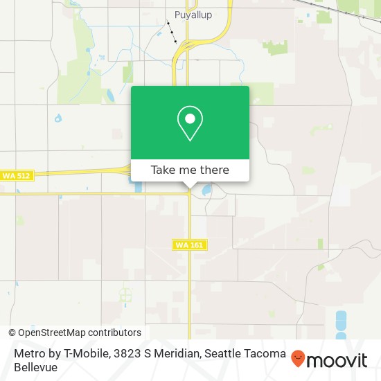 Mapa de Metro by T-Mobile, 3823 S Meridian