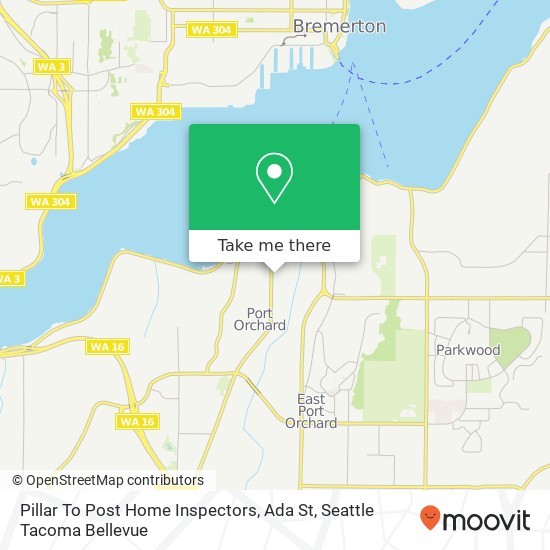 Pillar To Post Home Inspectors, Ada St map