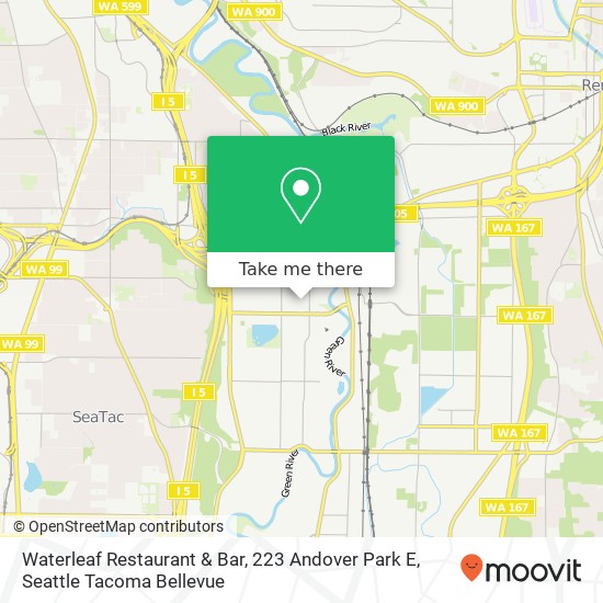 Mapa de Waterleaf Restaurant & Bar, 223 Andover Park E