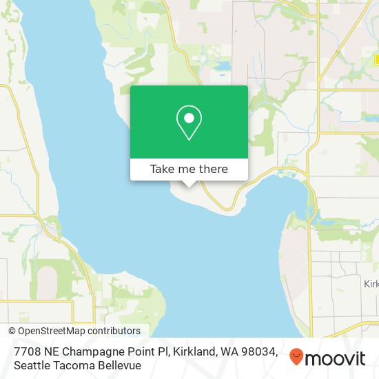 7708 NE Champagne Point Pl, Kirkland, WA 98034 map