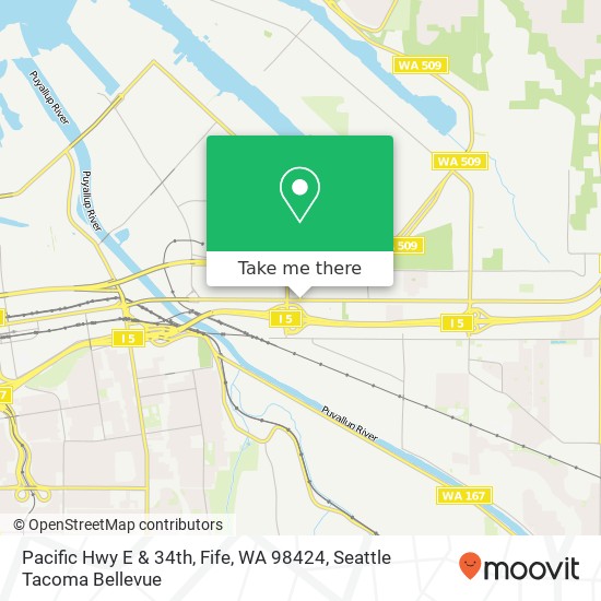 Pacific Hwy E & 34th, Fife, WA 98424 map