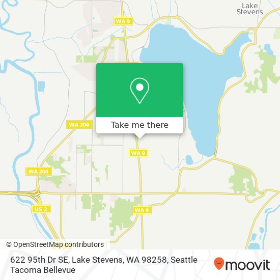 Mapa de 622 95th Dr SE, Lake Stevens, WA 98258