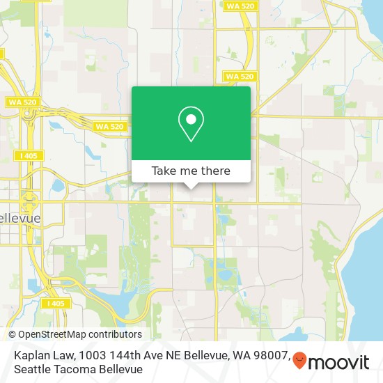 Kaplan Law, 1003 144th Ave NE Bellevue, WA 98007 map