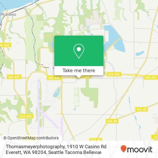 Mapa de Thomasmeyerphotography, 1910 W Casino Rd Everett, WA 98204