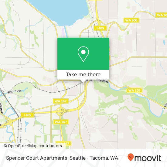 Mapa de Spencer Court Apartments