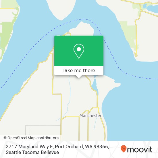 Mapa de 2717 Maryland Way E, Port Orchard, WA 98366