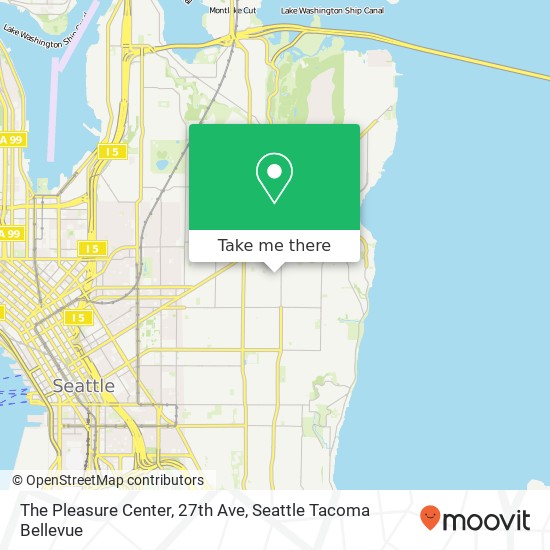 The Pleasure Center, 27th Ave map