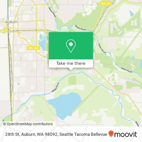 Mapa de 28th St, Auburn, WA 98092