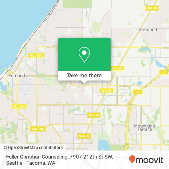 Mapa de Fuller Christian Counseling, 7907 212th St SW