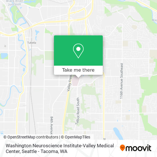 Washington Neuroscience Institute-Valley Medical Center map