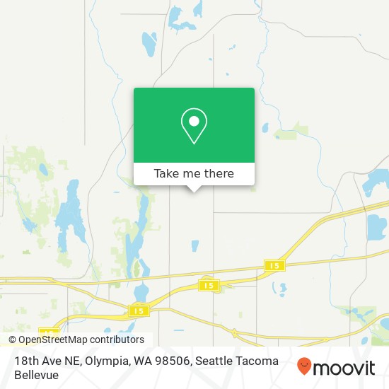 Mapa de 18th Ave NE, Olympia, WA 98506