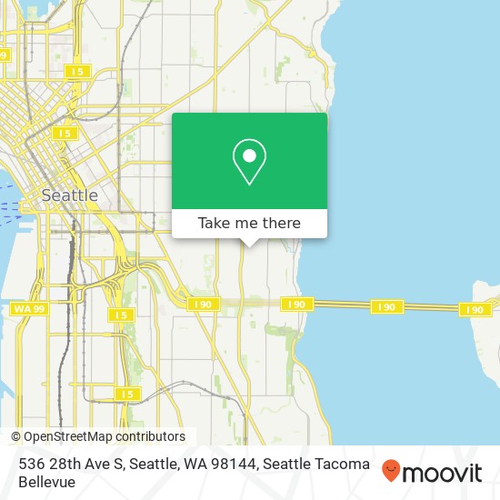 Mapa de 536 28th Ave S, Seattle, WA 98144