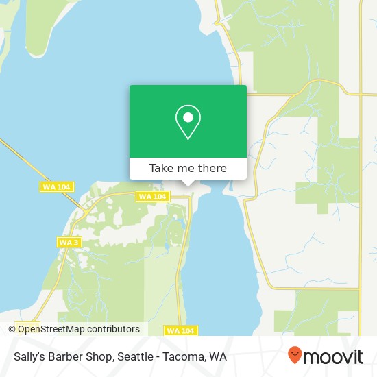 Mapa de Sally's Barber Shop, 4839 NE View Dr