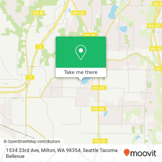 Mapa de 1534 23rd Ave, Milton, WA 98354